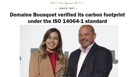 Domaine Bousquet Verifies Carbon Footprint With IRAM Under ISO 14064