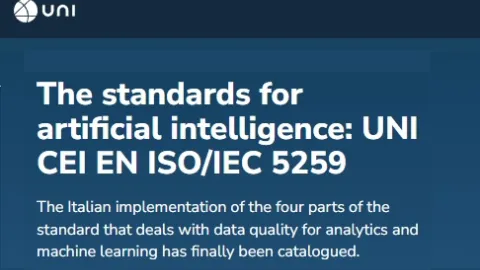 Italy Publishes Four Parts of National Adaptation of ISO/IEC 5259 AI Data Quality Standards