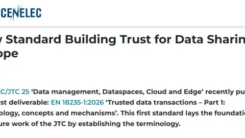 EN 18235-1 Sets Foundation for Trusted Data Sharing in Europe