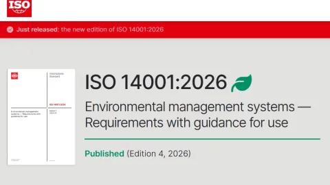 ISO 14001 Fourth Edition Officially Released