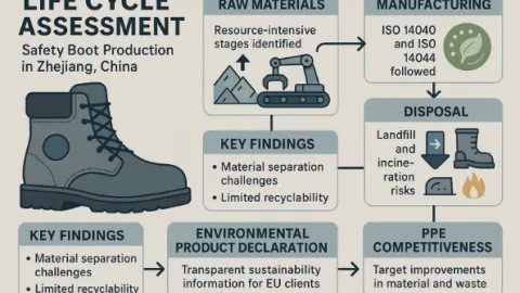 Life Cycle Assessment (LCA) of a Safety Footwear Manufacturer in Zhejiang, China