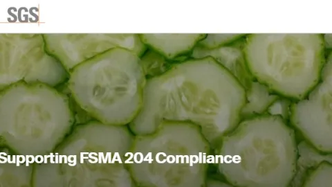 SGS Introduces Services to Support FSMA 204 Food Traceability Compliance