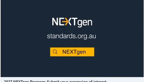 Standards Australia Opens Applications for 2027 NEXTgen Program
