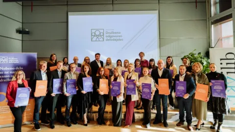 Slovenian Employers Awarded Socially Responsible Employer Certificates