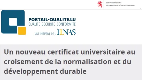 University of Luxembourg and ILNAS Introduce Certificate in Standardisation for Sustainable Development