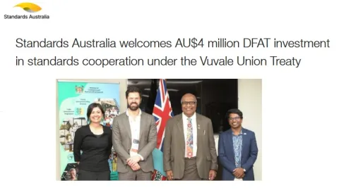 Australia Commits AU$4 Million to Strengthen Standards Infrastructure in Fiji