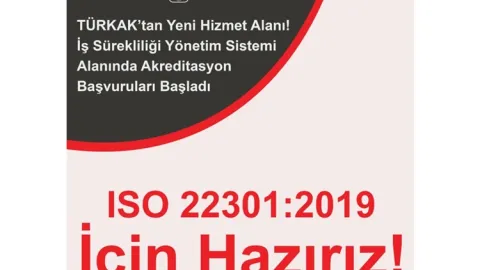 TÜRKAK Starts Accreditation Service for ISO 22301 Business Continuity Standard