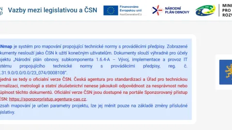 ČSNMap Portal Goes Live, Linking Technical Standards With Czech Building Law