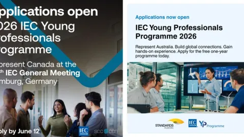 Australia and Canada Open Applications for IEC Young Professionals Programme 2026