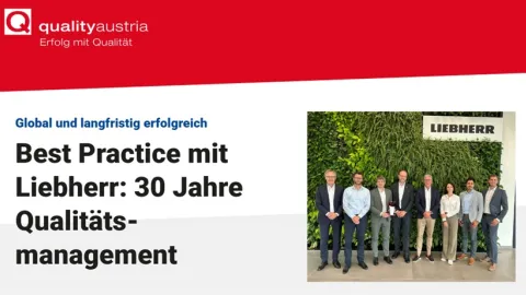 Liebherr Appliances Marks Three Decades of ISO 9001 Certification