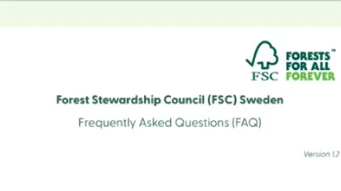 FSC Publishes FAQ Explaining Swedish Forest Certification