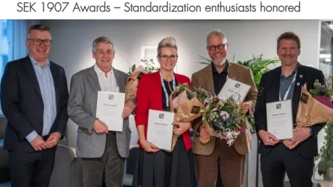 Five Swedish Experts Honored at SEK 1907 Awards Ceremony
