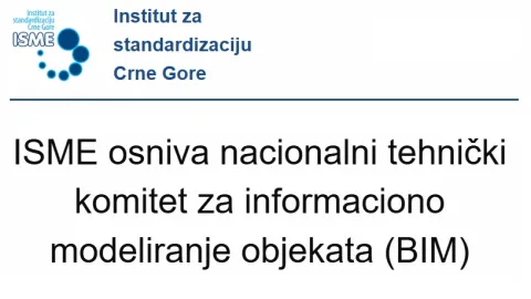 Montenegro Launches National Technical Committee for Building Information Modeling in Construction