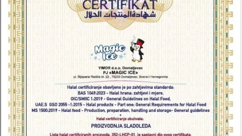 Magic Ice Achieves Higher-Level IFS Status and Halal Certification for 42 Products