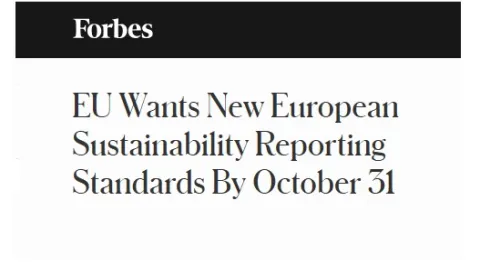 EU Targets October Deadline for Revised Sustainability Reporting Standards