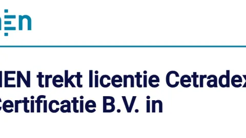 NEN Revokes Safety Culture Ladder License of Cetradex Certification