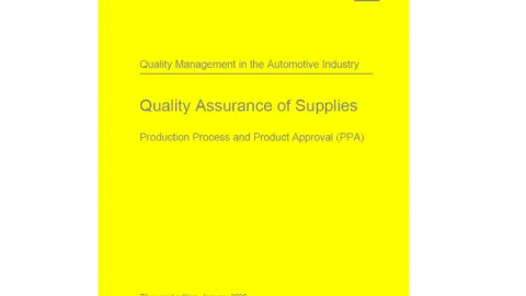 VDA 2 Yellow Volume Updates Quality Management in Automotive Production