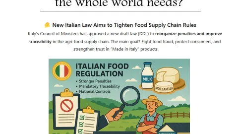 Italy’s Recipe Against Food Fraud: Supply Chain Crackdown with Tougher Sanctions and Even Wiretaps