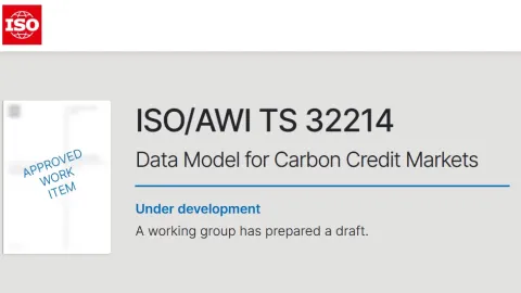 ISO Develops Carbon Credit Data Model Standard, Calls for Input