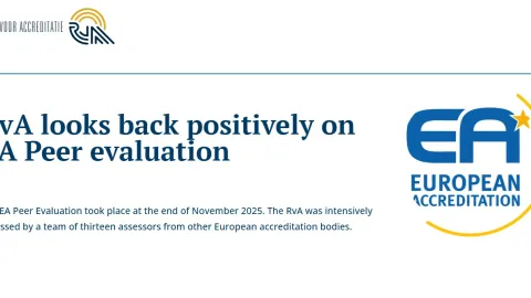 RvA Undergoes EA Peer Evaluation To Confirm MLA Status Under ISO 17011