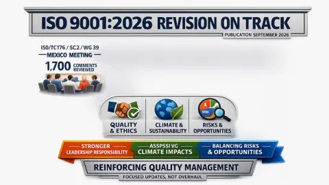 ISO 9001 Revision Advances After Review of 1,700 DIS Comments