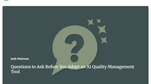 8 Questions to Ask Before You Adopt an AI Quality Management Tool