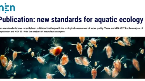 New Pair of Dutch Standards on Aquatic Ecology Clarify Water Quality Assessments