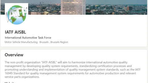 IATF Establishes Legal Entity, Ending Ad Hoc Structure