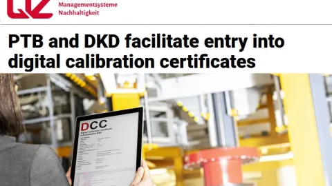 German Institutes Publish Tools to Help Smaller Labs Adopt Digital Calibration Certificates