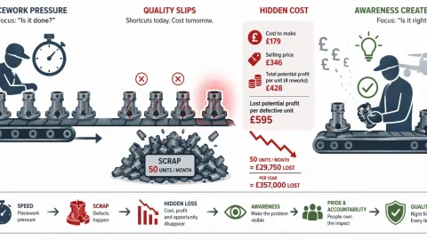 Hidden Cost of Poor Quality Extends Beyond Scrap in Aerospace Production