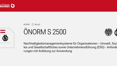 Austria Moves Sustainability Certification to New ÖNORM S 2500 With Broader ESG Focus