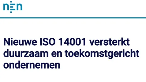 NEN Publishes Dutch ISO 14001:2026 With Practical Transition Guide