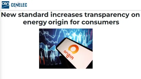 New European Standard EN 16325 Expands Guarantees of Origin to All Energy Carriers