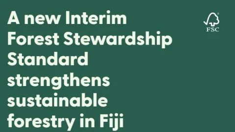Fiji Gets FSC Interim Forest Stewardship Standard