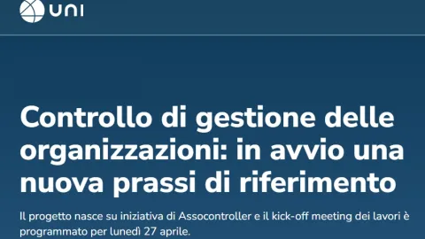 Italy Starts Work on UNI Practice for Economic and Operational Performance Control
