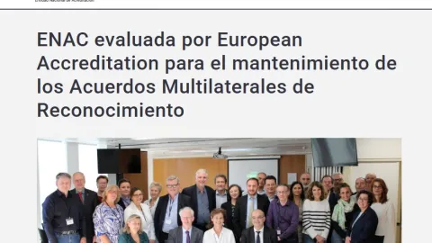 ENAC's European Accreditation Peer Review Ends With Positive Results