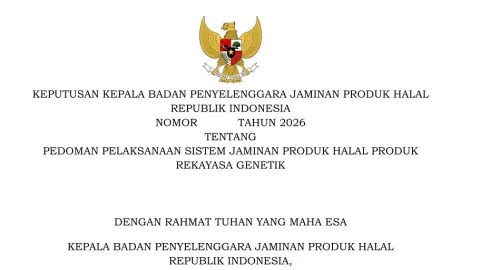 Indonesia Proposes Halal Assurance Rules for Genetically Modified Products