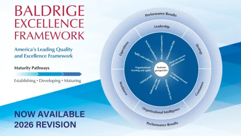 New Baldrige Excellence Framework Introduces Three Organizational Maturity Pathways