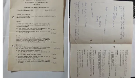 Could Today’s Quality Professionals Pass This 1987 QA Exam?