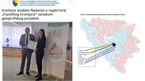 Fojnica Potato Gains Protected Status for Geographic Origin