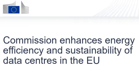 EU Introduces Sustainability Rating Scheme for Data Centers