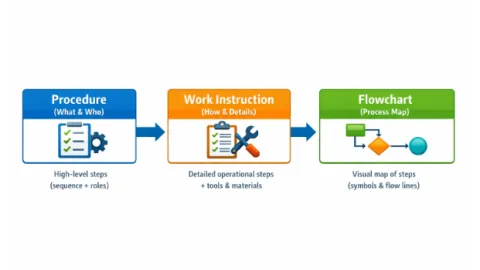 Choosing Between Procedure, Work Instruction, Or Flowchart In Your QMS