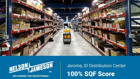 Nelson-Jameson Idaho Distribution Center Earns Perfect Score in First SQF Audit