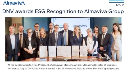Almaviva Group Receives ESG Recognition and ISO 37001 Certification from DNV