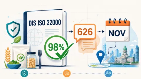 ISO 22000 Draft Approved With 98% Support, Comments Review Set for November