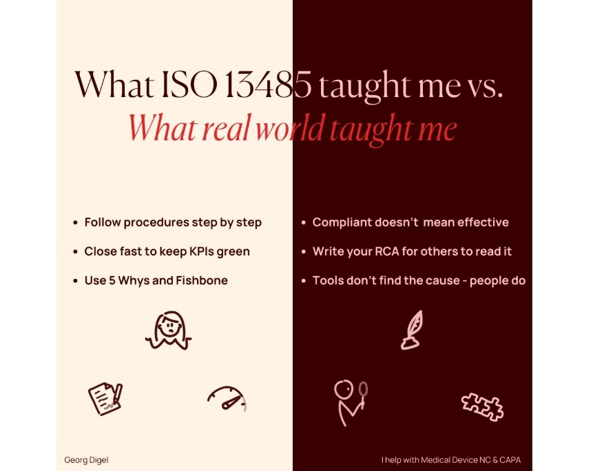 Real-World Practice Shapes Root Cause Analysis Beyond ISO 13485 Training