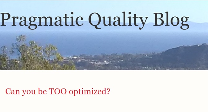 When Optimization Starts to Undermine Resilience