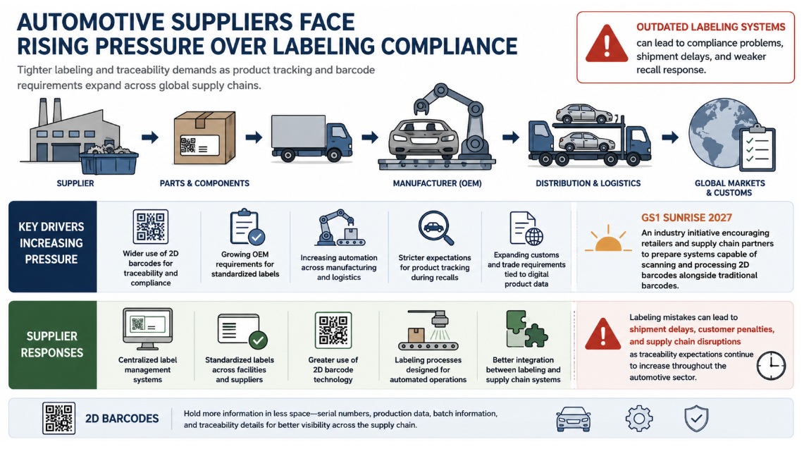 Automotive Suppliers Face Rising Pressure Over Labeling Compliance