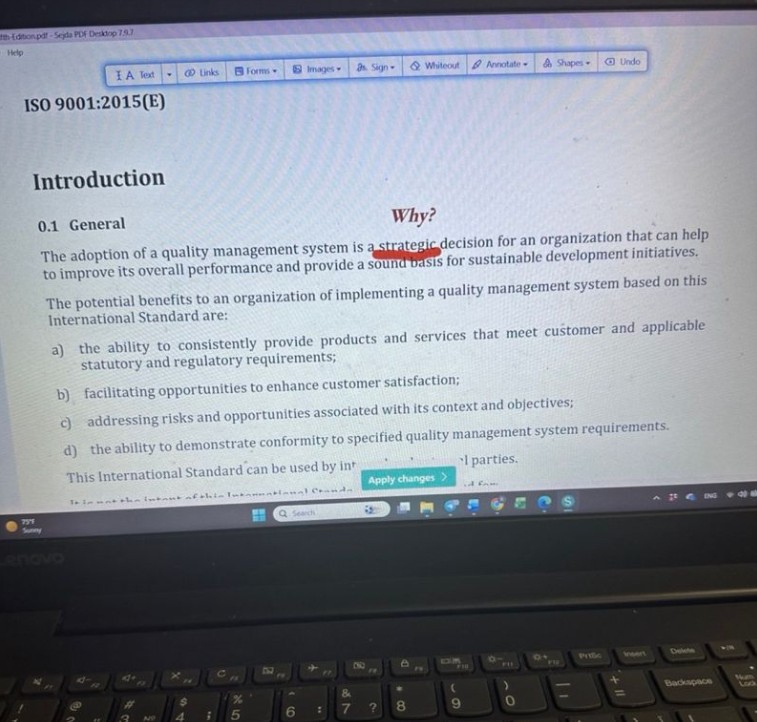 Asking Why After Years of Using ISO 9001