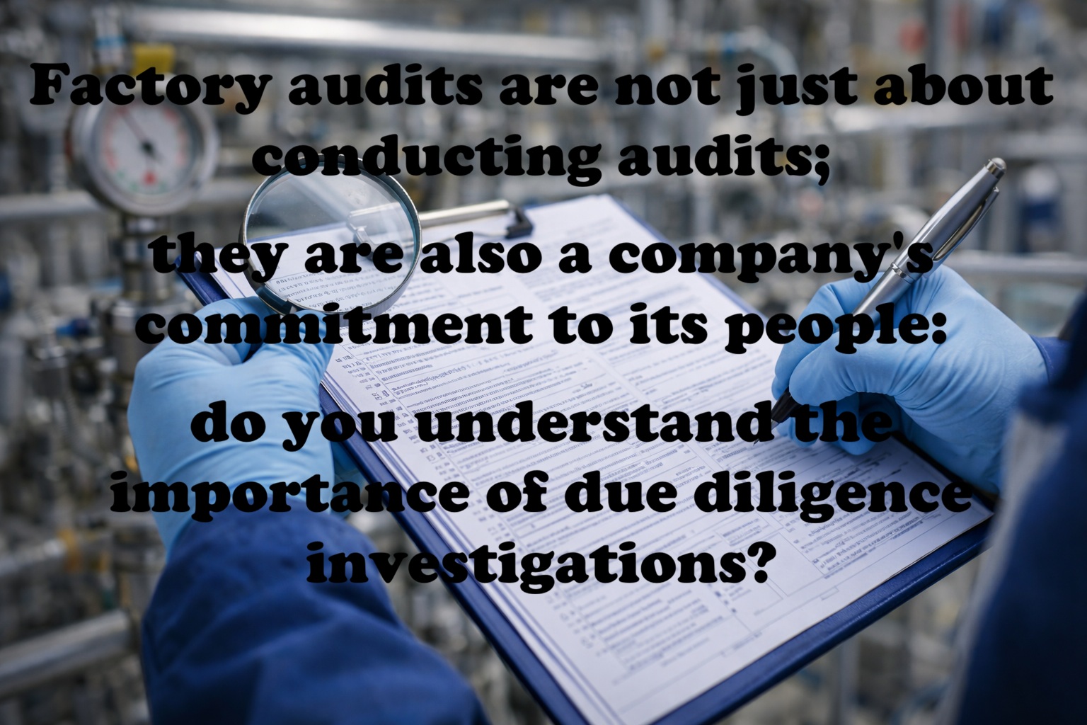 More Than An Audit: Due Diligence Shows a Company’s Commitment to People